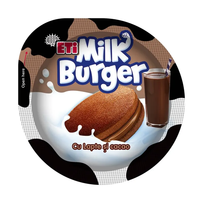 ETi MilkBurger Prajitura Cacao & Lapte 35 g