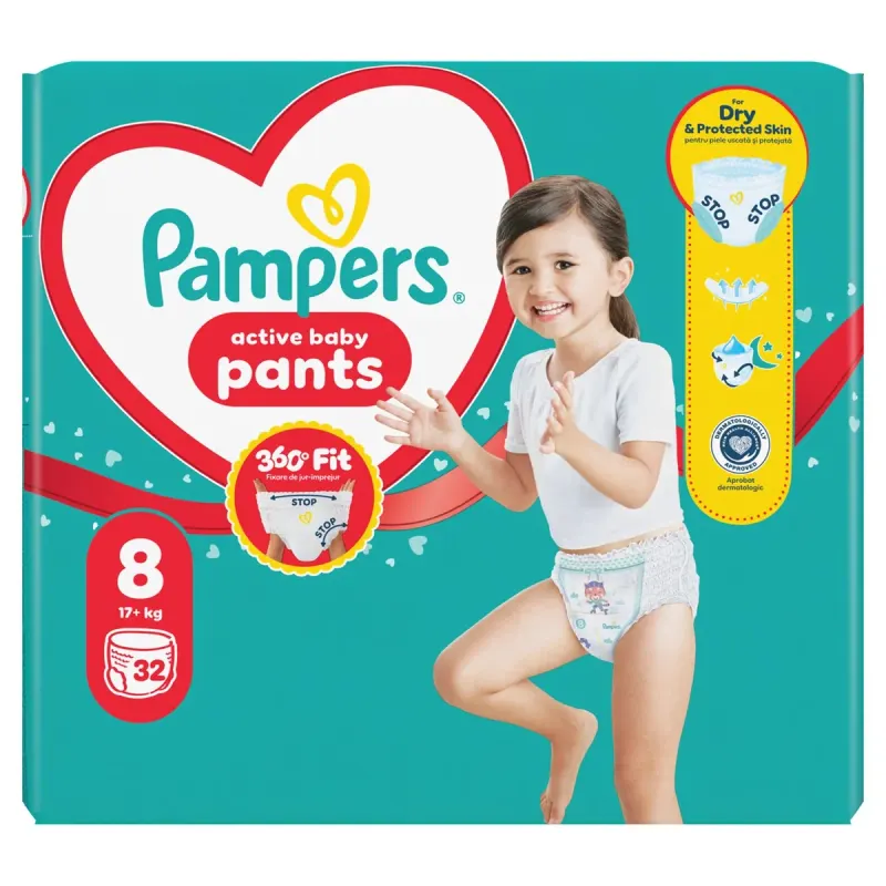 Pampers pants Scutece Chilotel Marimea 8 32 bucati