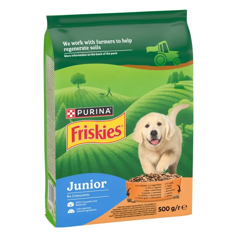Friskies Junior Hrana Uscata pentru Caini Pui si Legume 500 g
