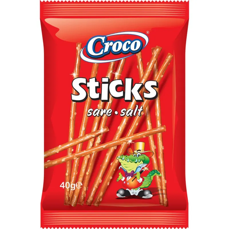 CROCO Sticksuri Sare 10 x 40 g