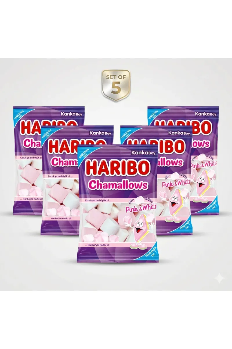 Chamallows Pink & White Chewing Gum - Multi-Pack (5x70G Pack)