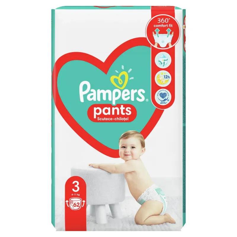 Pampers pants Scutece Chilotel Marimea 3 62 bucati