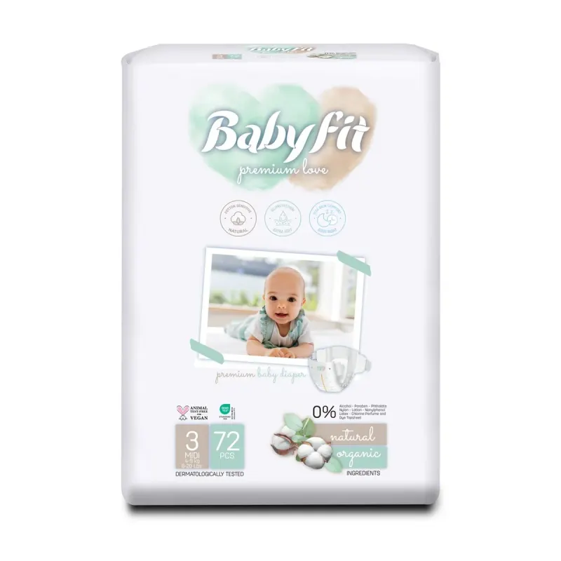 Baby fit Scutece Midi 72 Bucati Numarul 3