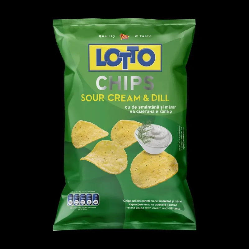 LOTTO Chips Smantana si Marar 5 x 60 g