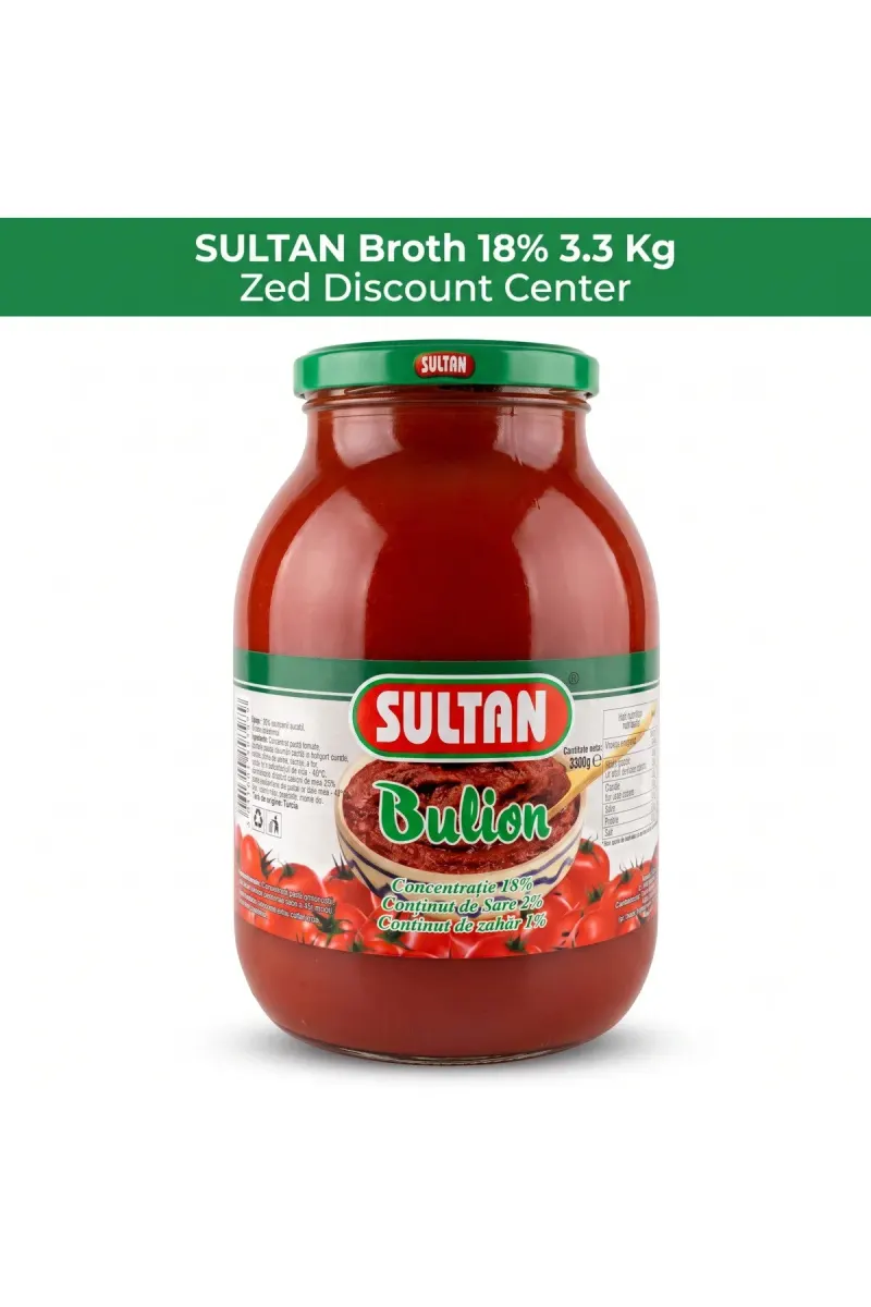 Broth 18% 3.3 Kg - Tomato Paste Concentrate