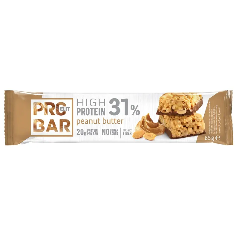 ELiT PRO BAR Baton Proteic 0 Zahar cu Unt de Arahide 65 g
