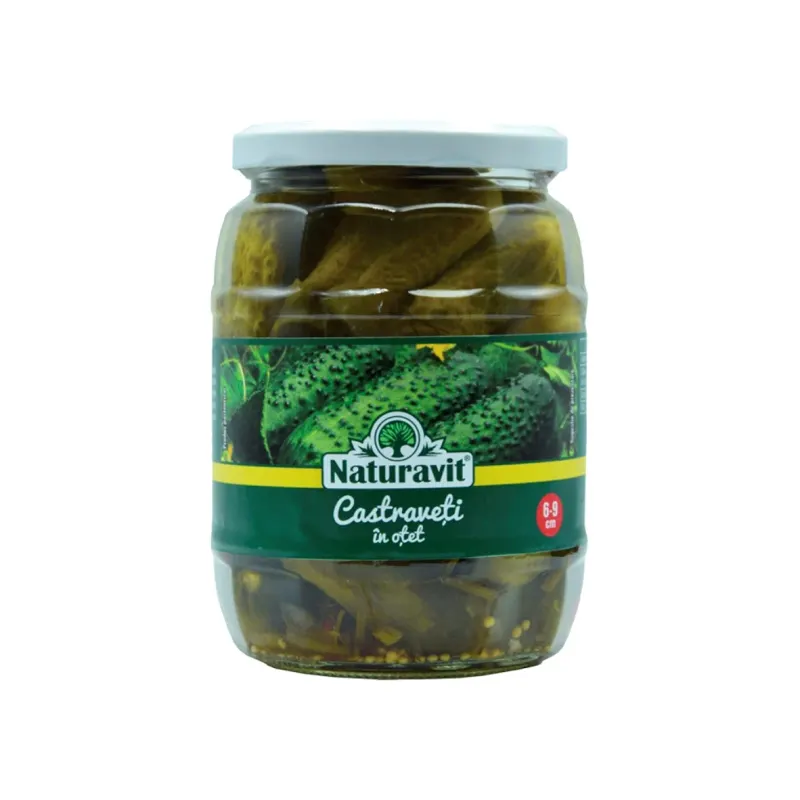 Naturavit Castraveti in Otet Calibru 6-9 cm 680 g