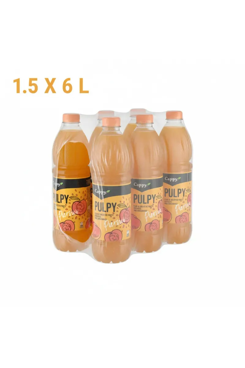 PULPY Peach Juice 6 x 1.5 L