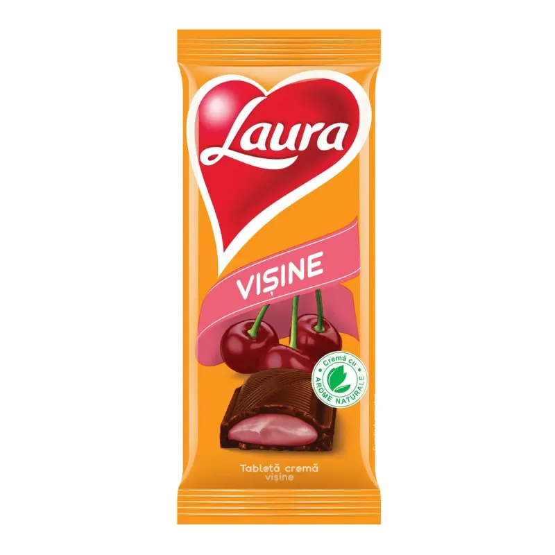 LAURA Tableta cu Crema de Visine 92 g