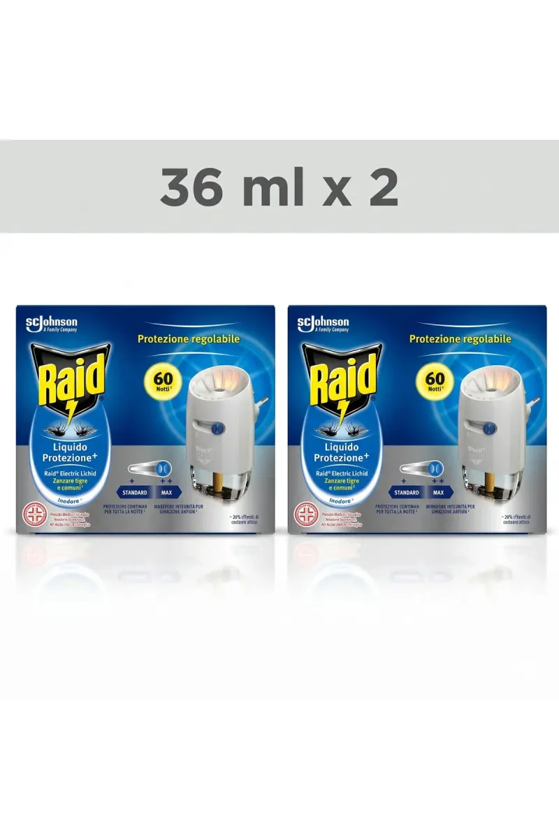 Pack 2 X Electric Device + Liquid Refill 36ml 60nights