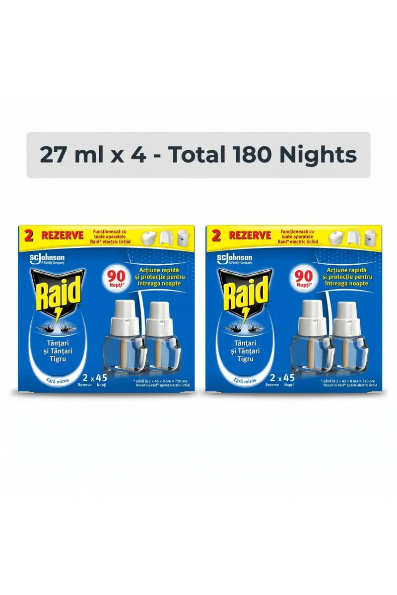 Pack 2 X Liquid refill for electric appliance, Total 4 pcs x 27ml