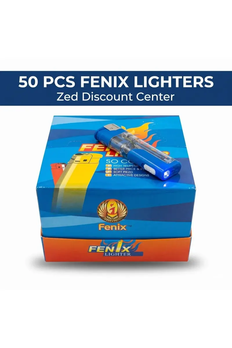 Lighter FX-L001 - 2in1 (cigarette lighter + LED light) - 50 Pieces