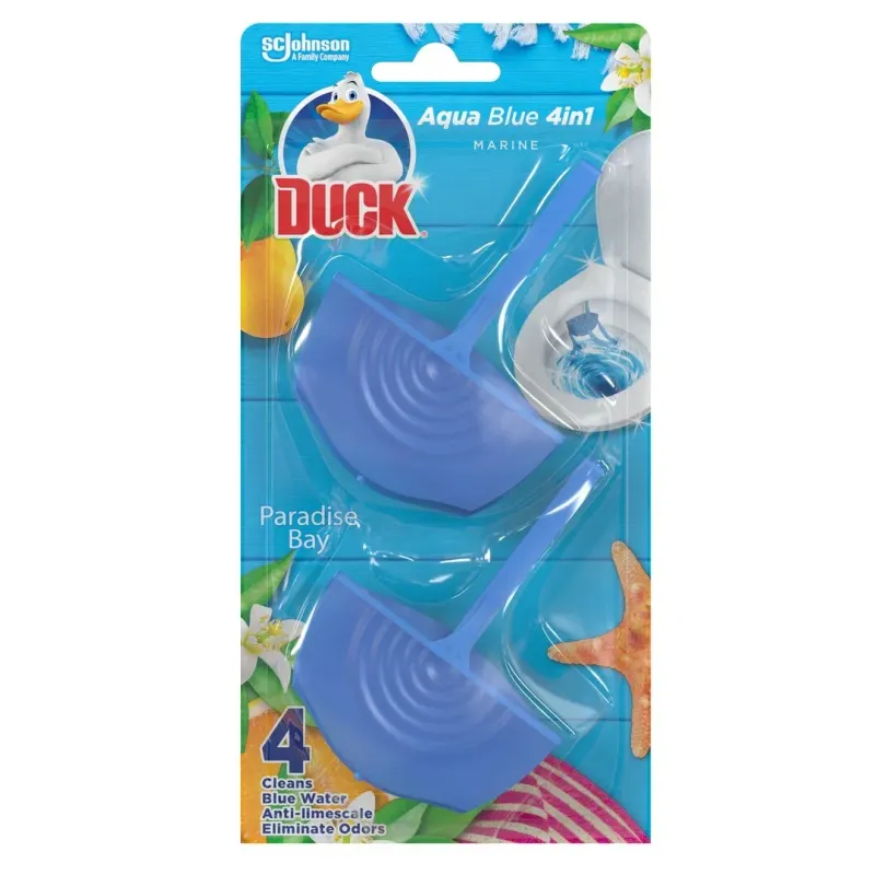 DUCK 2 x 36 g Odorizant Toaleta Paradise Bay