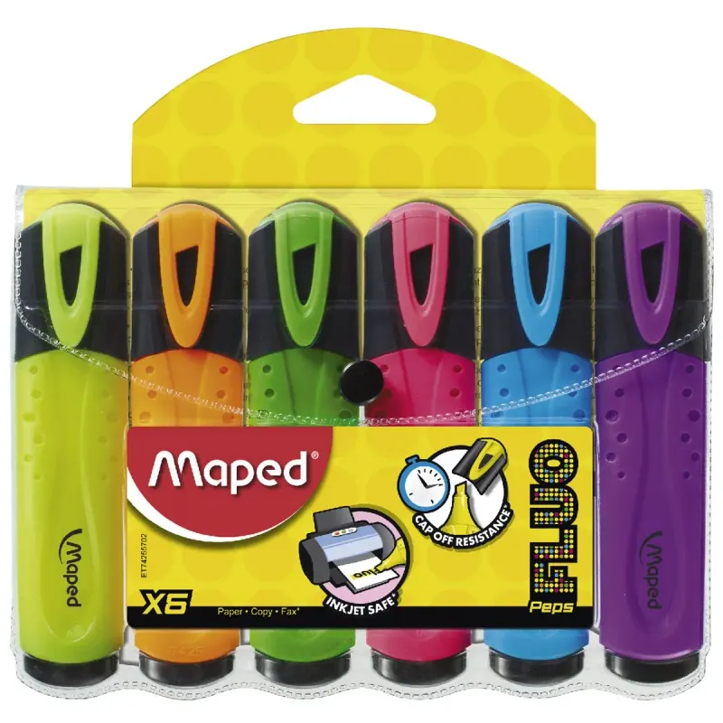 Maped Fluo Textmarker 6 Culori