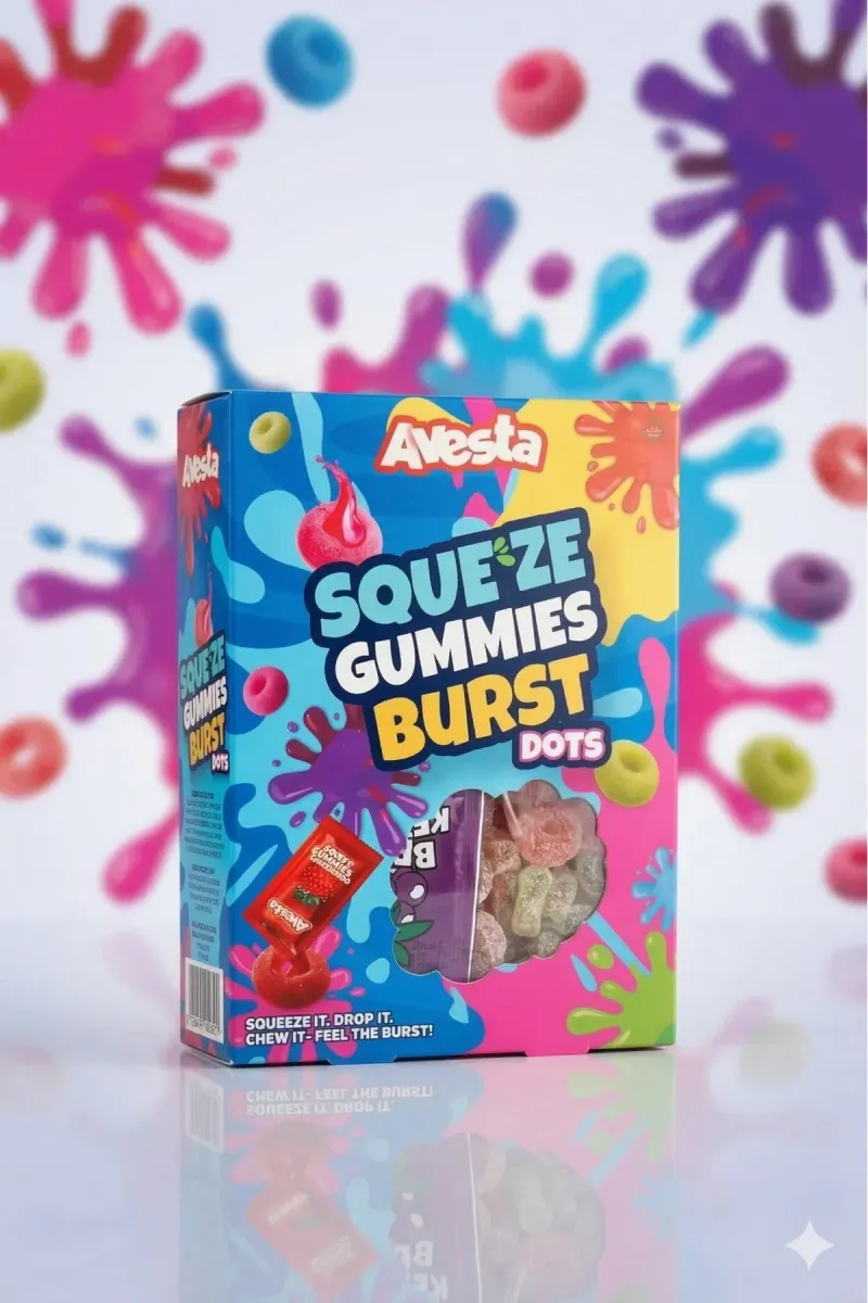 Candy Fun Box Squeze Gummies Burst Cots