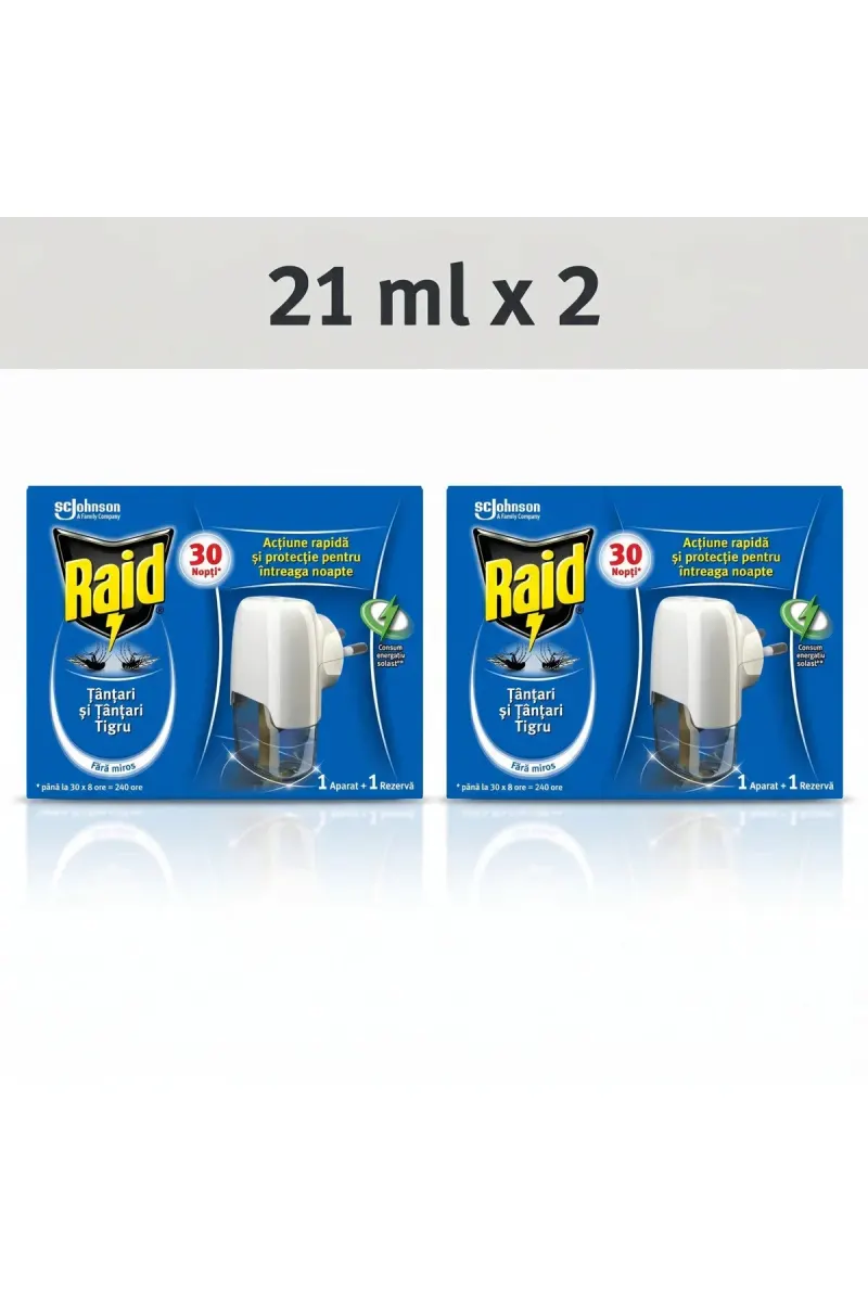 Pack 2 X 21ml electric liquid mosquito repellent with wick