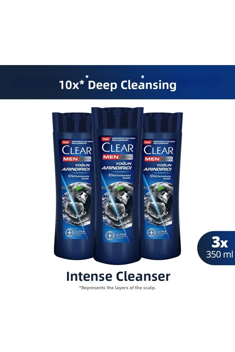 Intensive Purifying 350 ml X3 - Men's Anti-Dandruff Shampoo