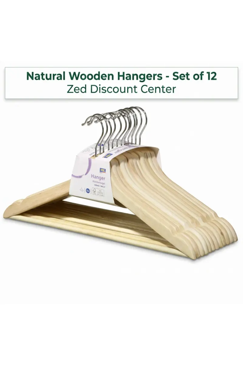 Wooden Hangers - Set of 12
