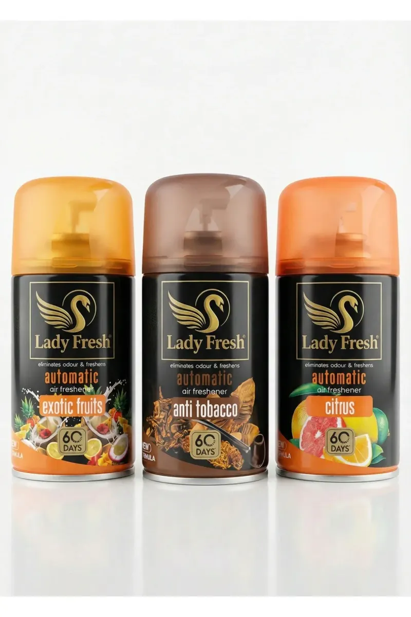 Automatic Room Fragrance Spray Refill 250ml x 3 pieces - Compatible with all machines