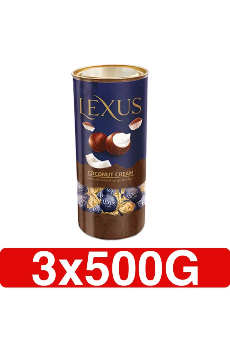 MILKY COMPOUND CHOCOLATE FILLED WITH COCONUT CREAM 3 X 500G
