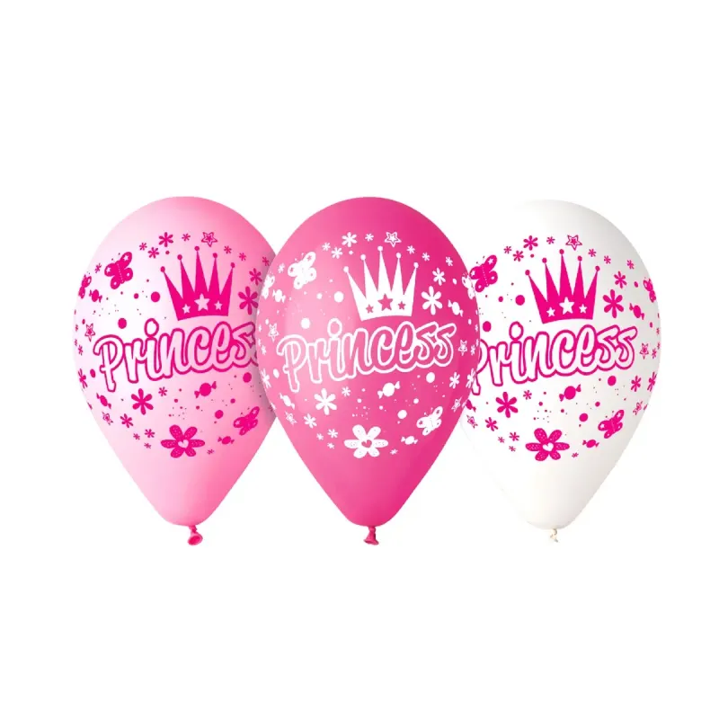 Set 5 Baloane Printese 12''