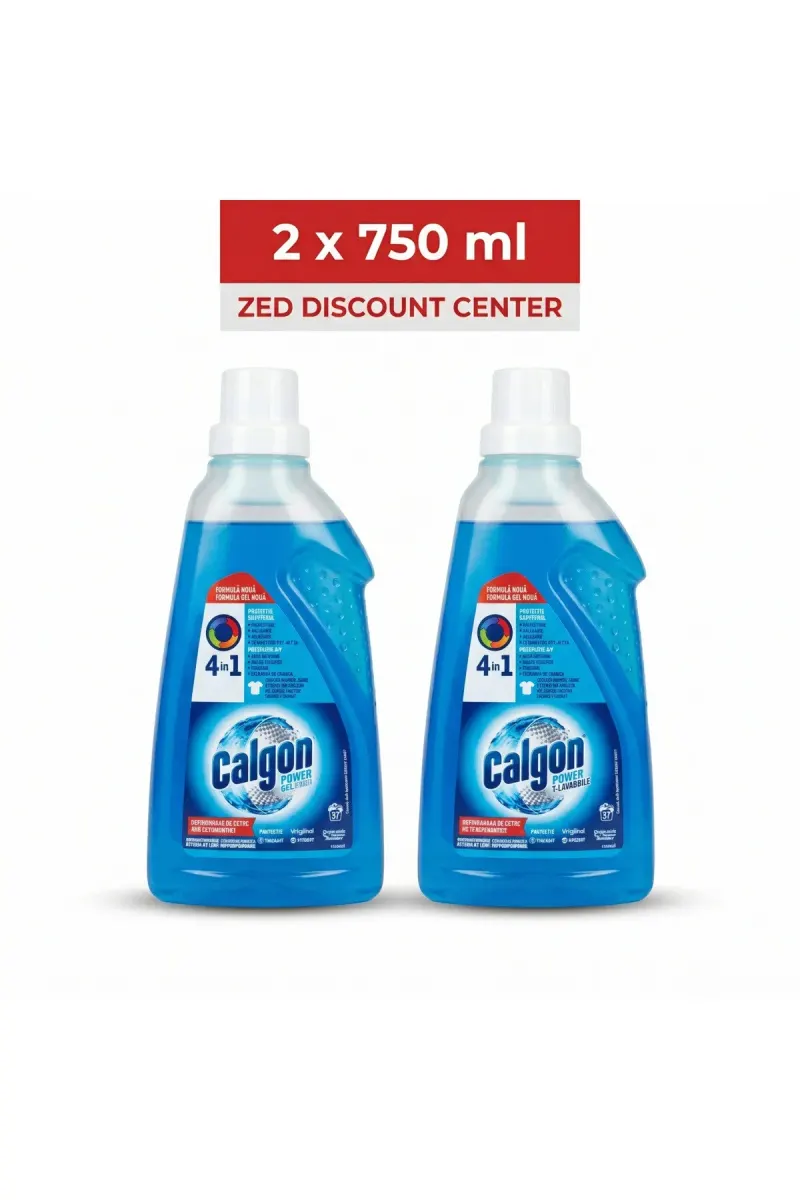 Power Gel 4-in-1 Dirt, Rust, Limescale and Odor Remover 2X 750 ml (37 Washes x2)