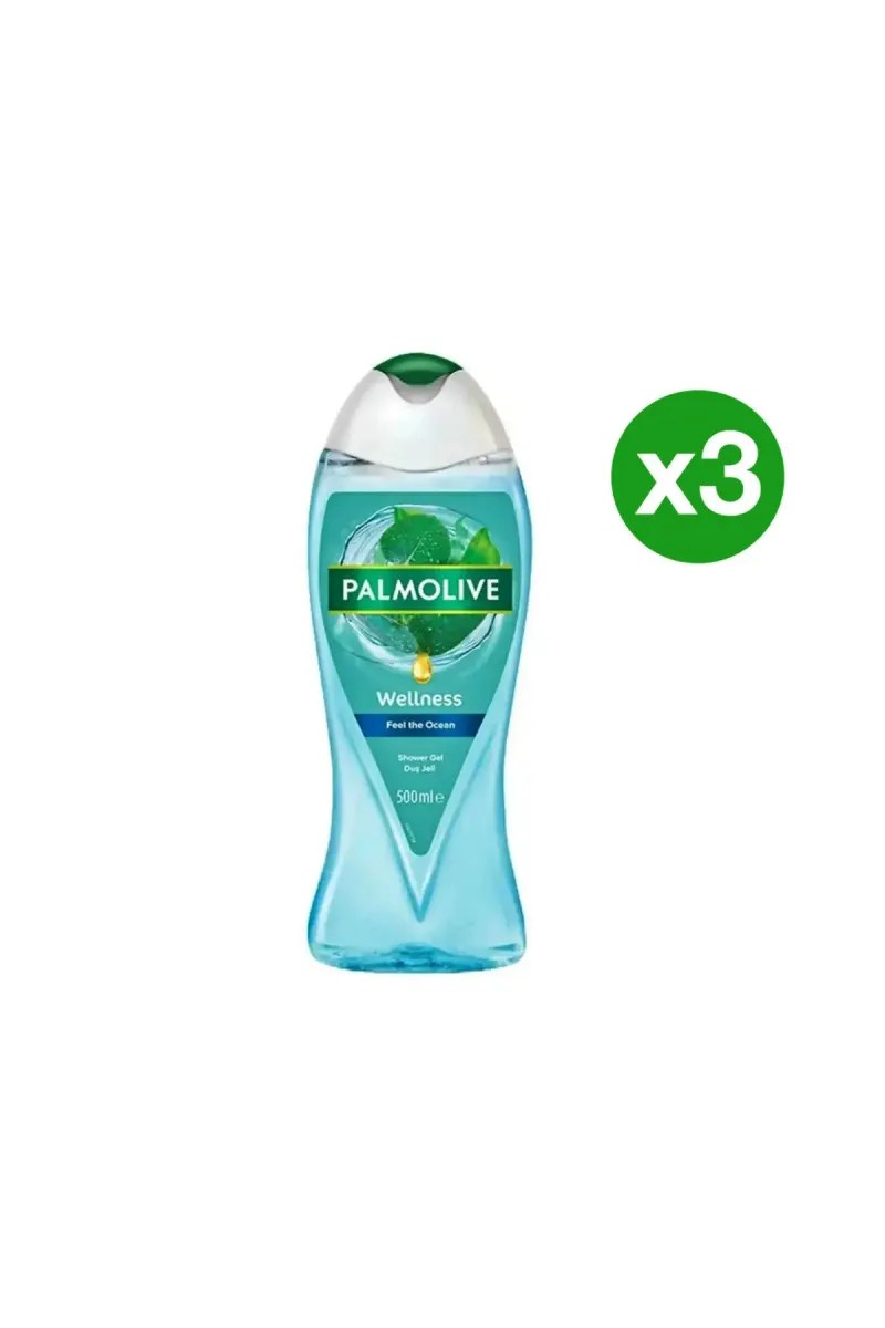 Shower Gel Wellness Feel The Ocean 500 ml x 3