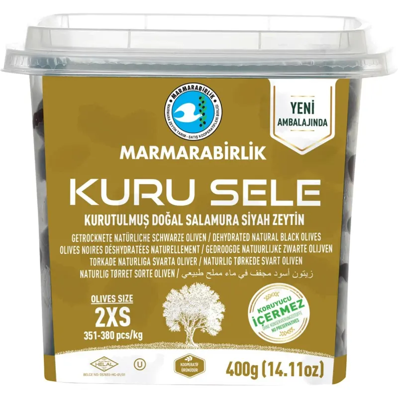 MARMARABIRLIK Masline Gemlik Calibrul 351 - 380 400 g