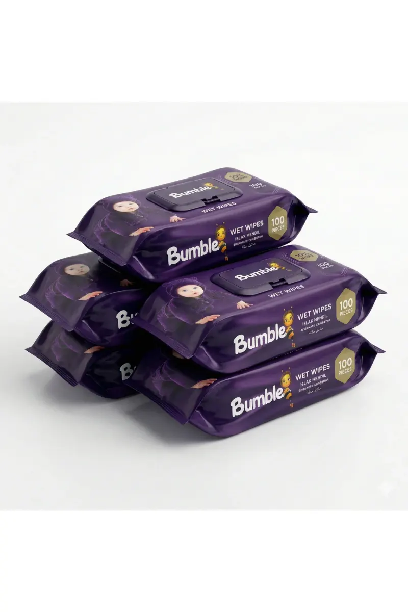 baby wet wipes - 5x100pcs