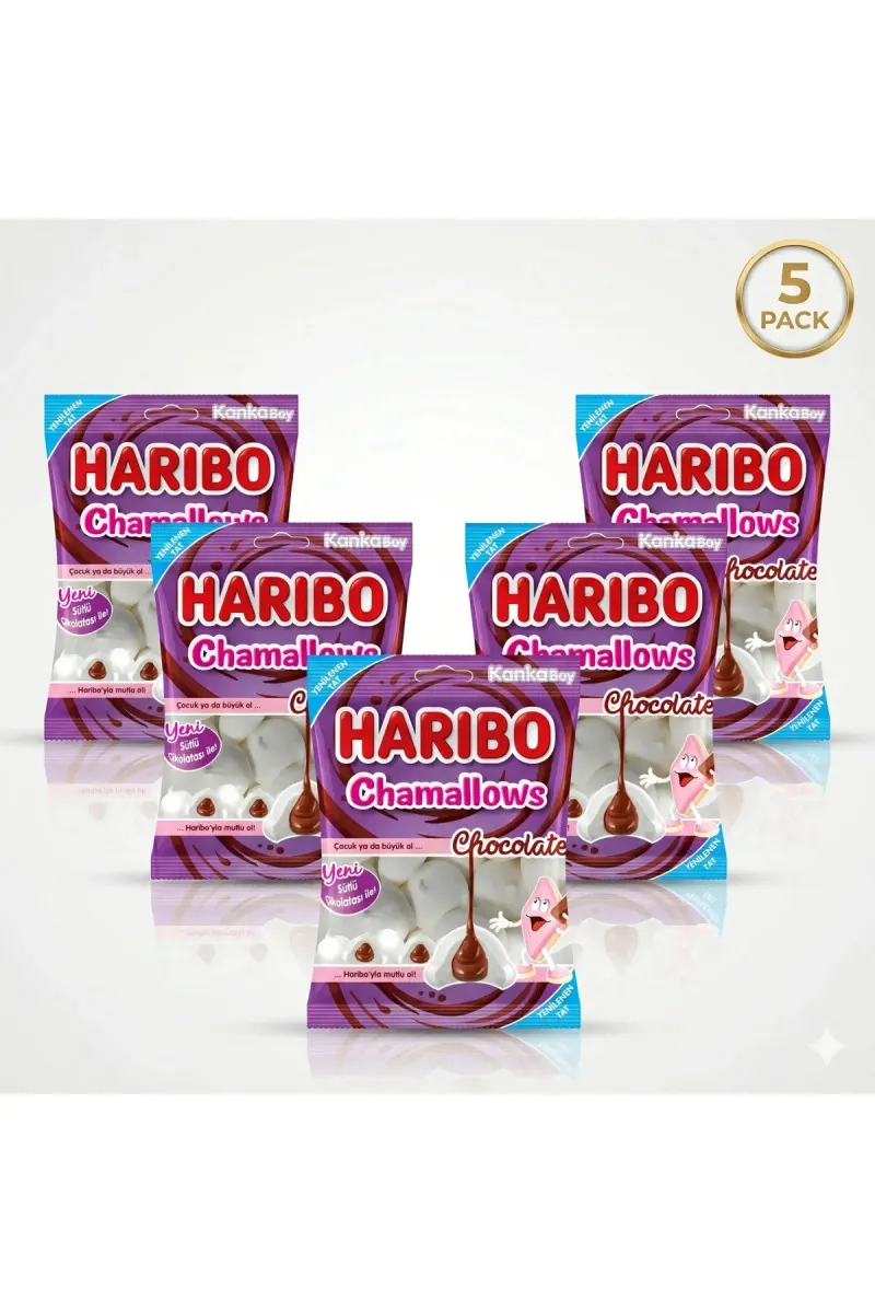 Chamallows Chocolate Chewing Gum - Multi-Pack (5x70G Pack)