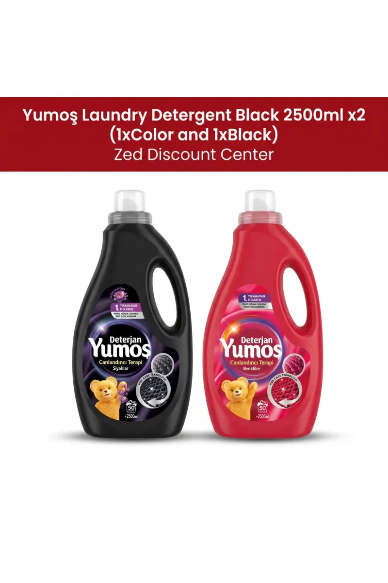 Liquid Laundry Detergent 2500ml x 2 (1xColor and 1xBlack)