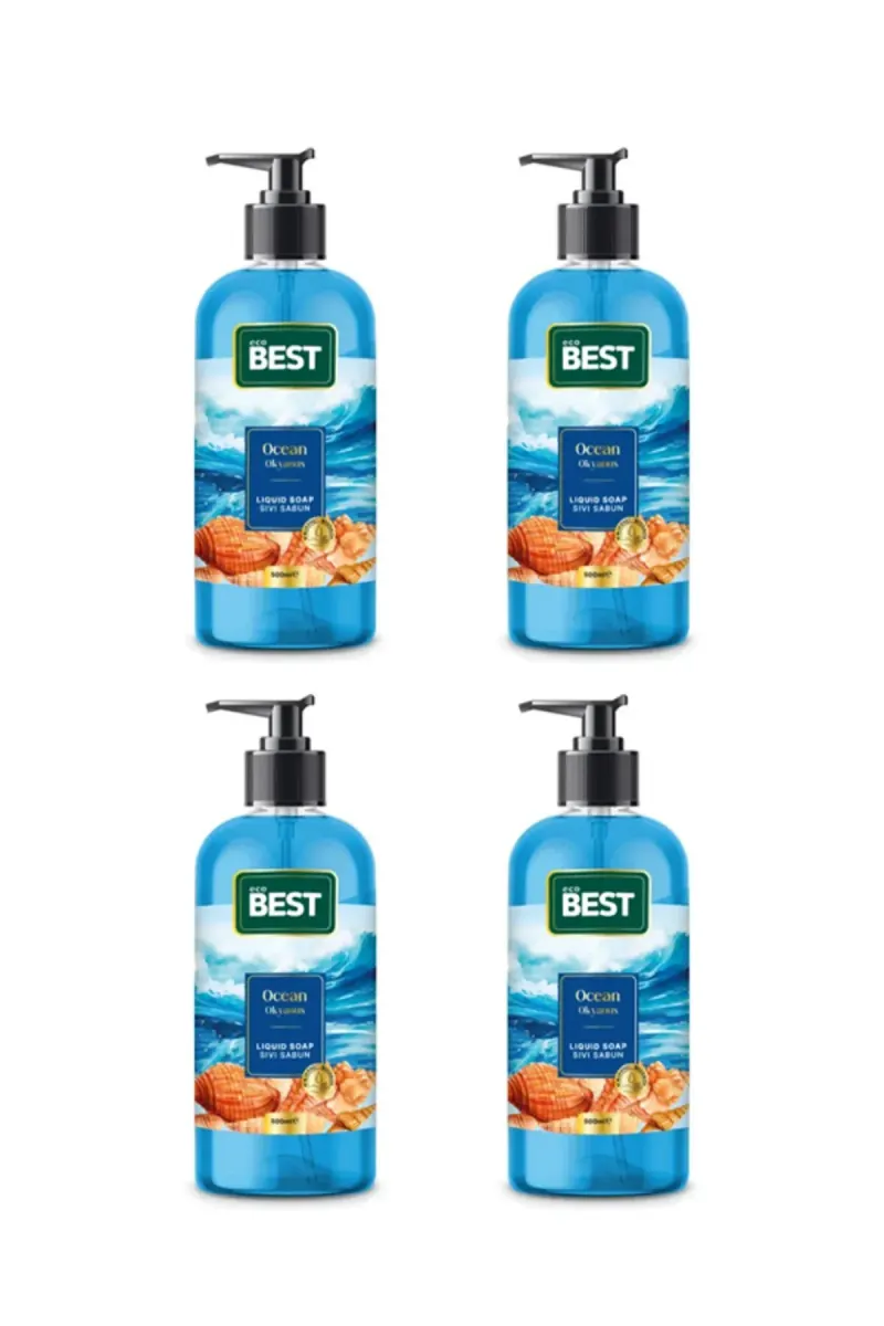Ocean Scented Liquid Soap 500ml (Pack of 4)
