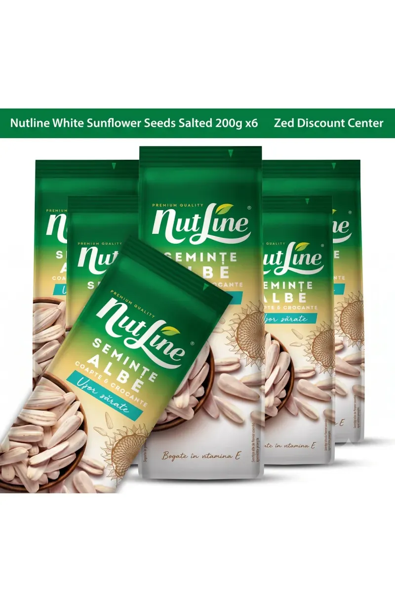 White Sunflower Seeds Salted 200g x6