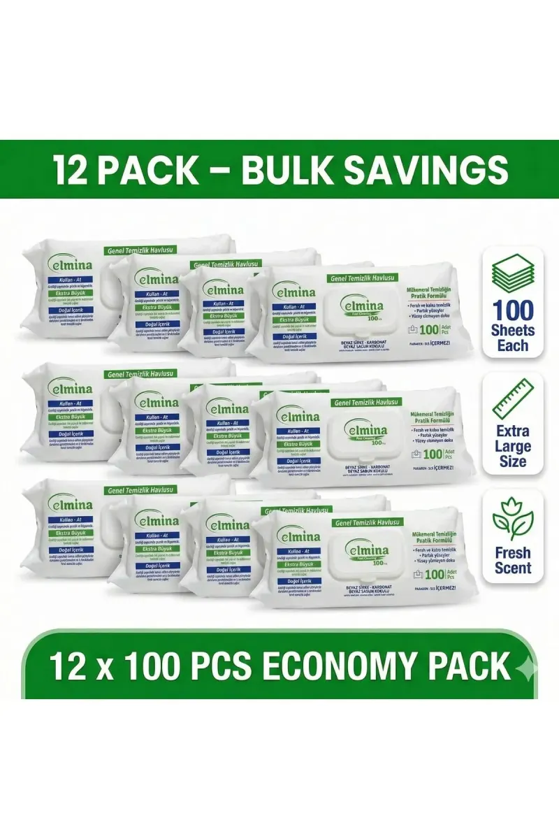 General Cleaning Towels 100 Pieces X12 (1200 Sheets)