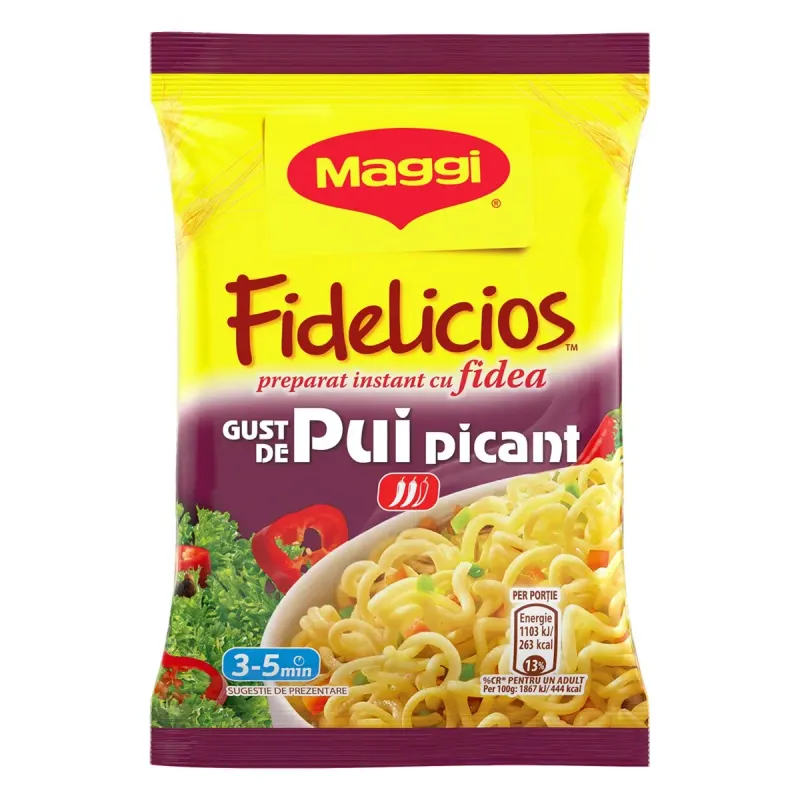 Maggi Fidelicios Pui Picant 6 x 59,2 g