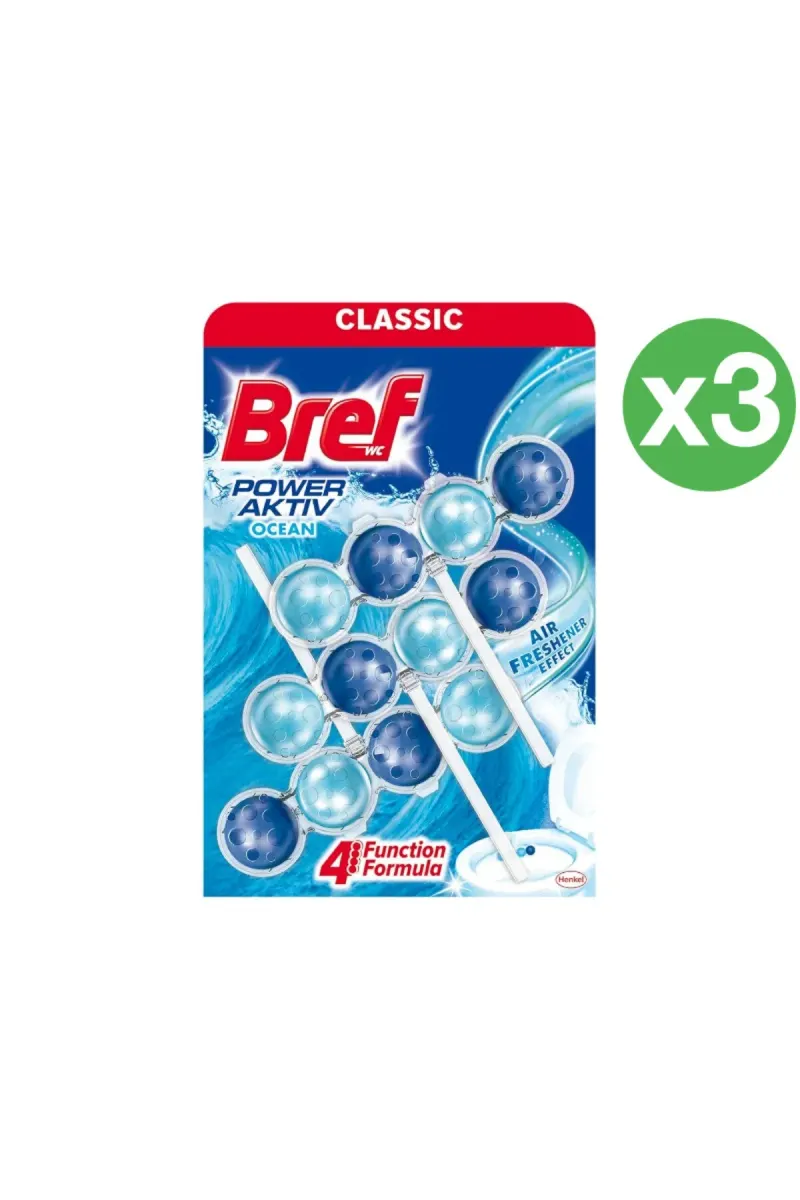 Power Aktiv Toilet Air Freshener 3 x 50 g - 3 Pack