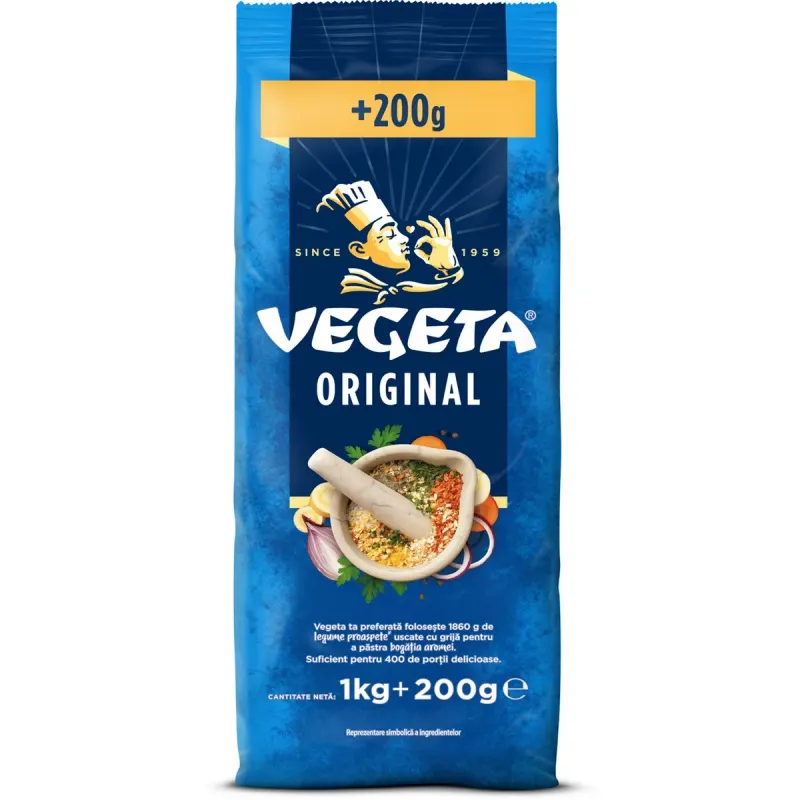 VEGETA Baza Mancare cu Legume 1 Kg + 200 g
