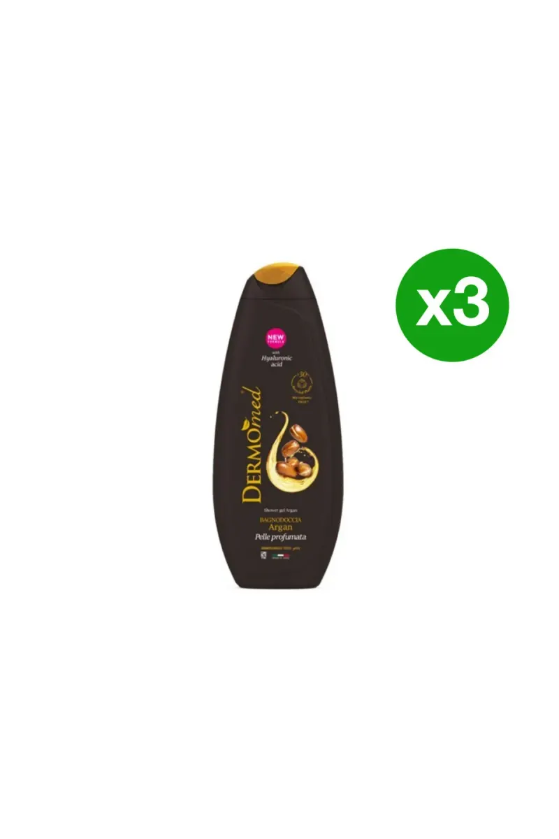 Shower Gel With Argan, 650 ml x 3