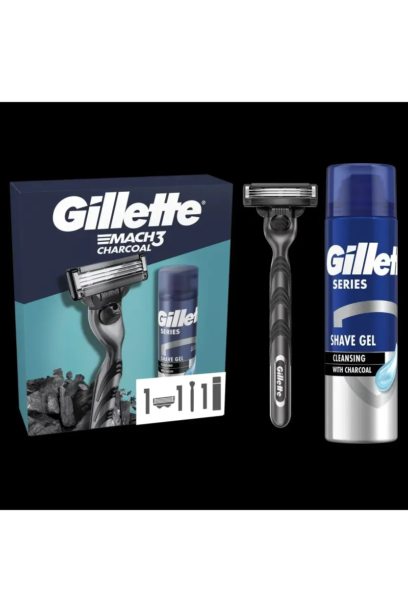 Mach3 Gift Set: Razor + Soothing Shaving Gel, 75 ml + Reusable Box