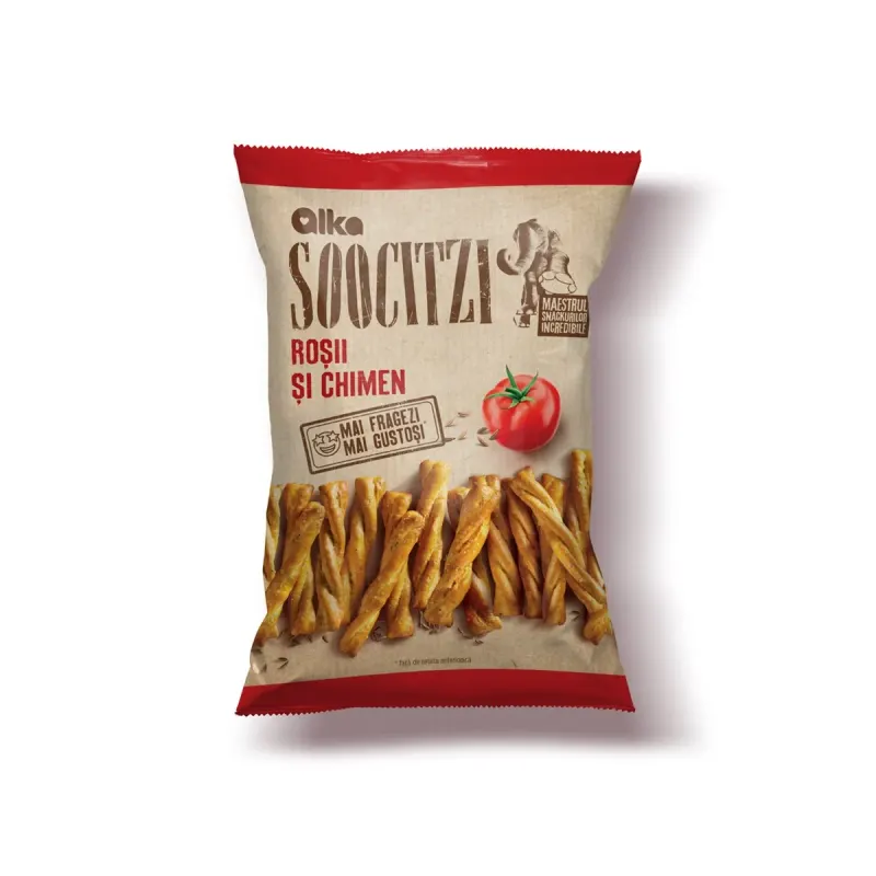 ALKA Soocitzi Snacks Rosii si Chimen 180 g