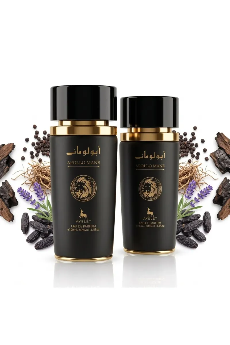 Set of 2 Oriental Perfumes for Men - Apollo Mane Black 100ML - EDP