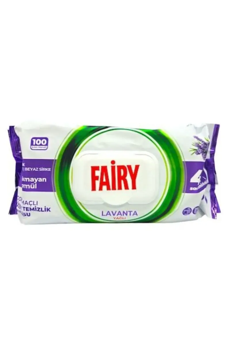 Cleaning Wet Wipes, Universal, Lavender, 100 Pieces
