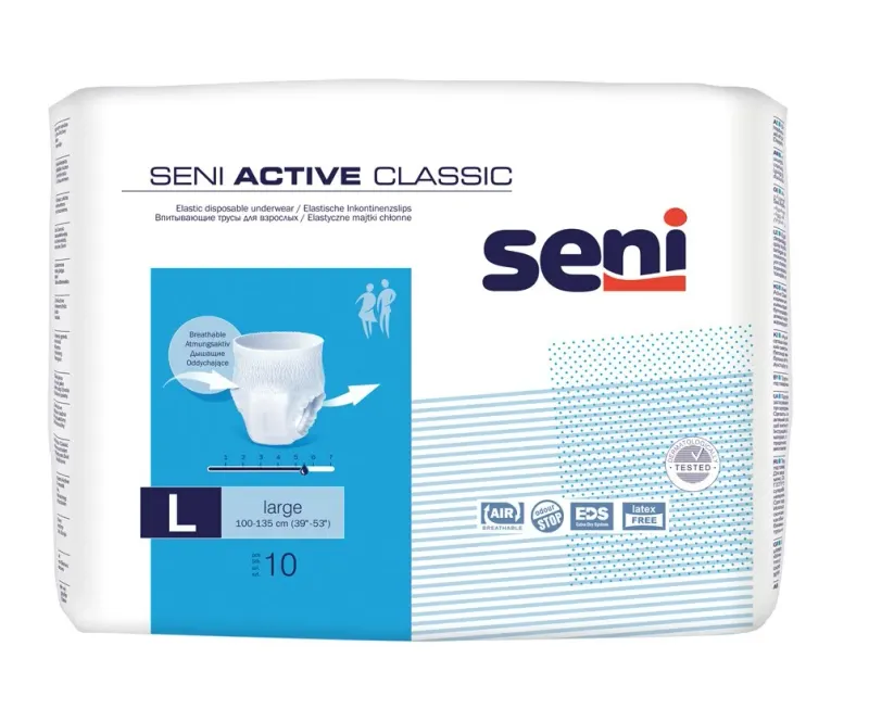 SENI Active Classic Large Scutece Chilot pentru Adulti 10 bucati