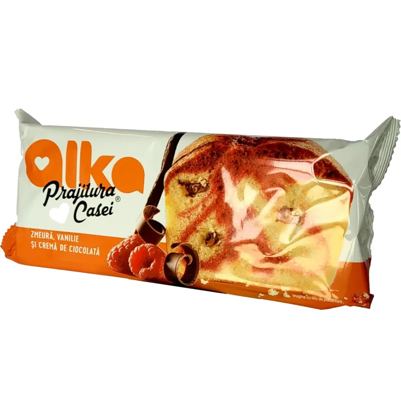 ALKA Prajitura Casei Zmeura & Ciocolata 330 g