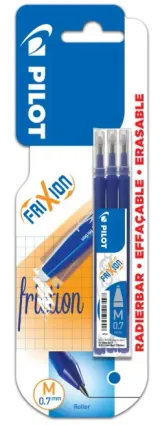 PILOT Frixion Rezerva Roller 0,7 mm Albastru 3 bucati