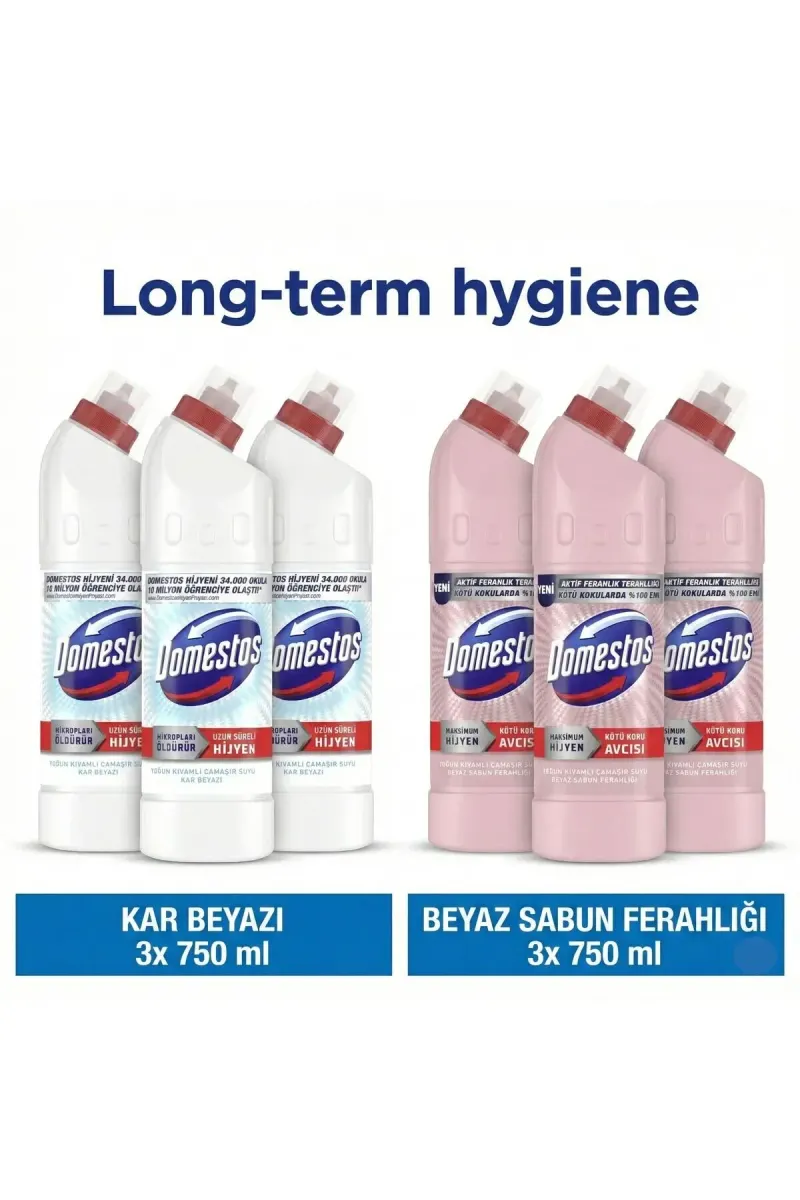 Bleach Snow White Maximum Hygiene 750 ml X3 + Bleach White Soap Freshness 750 ml X3
