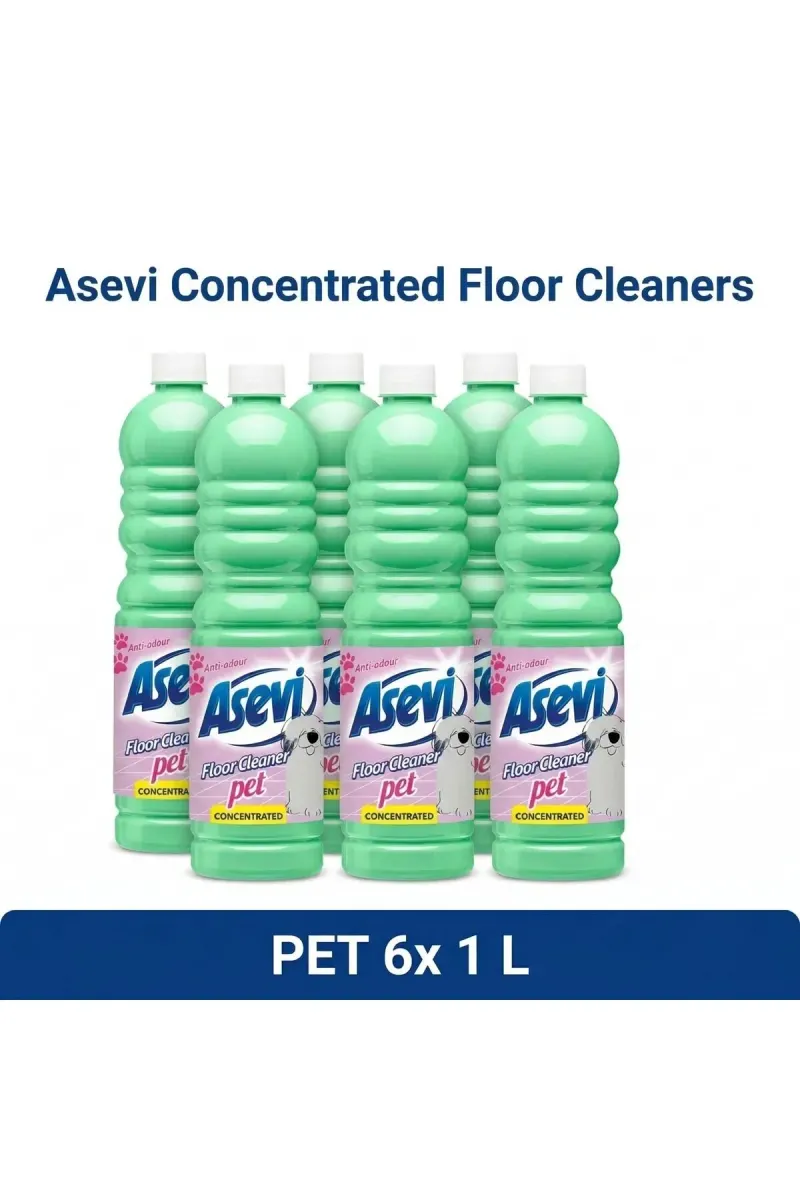 Set of 6 pieces FLOOR SOLUTION 1L PET