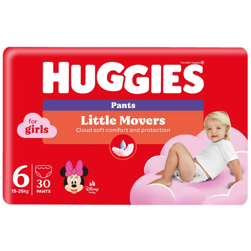 HUGGIES 30 Scutece Chilotel Marimea 6 Fetite 15-25 Kg