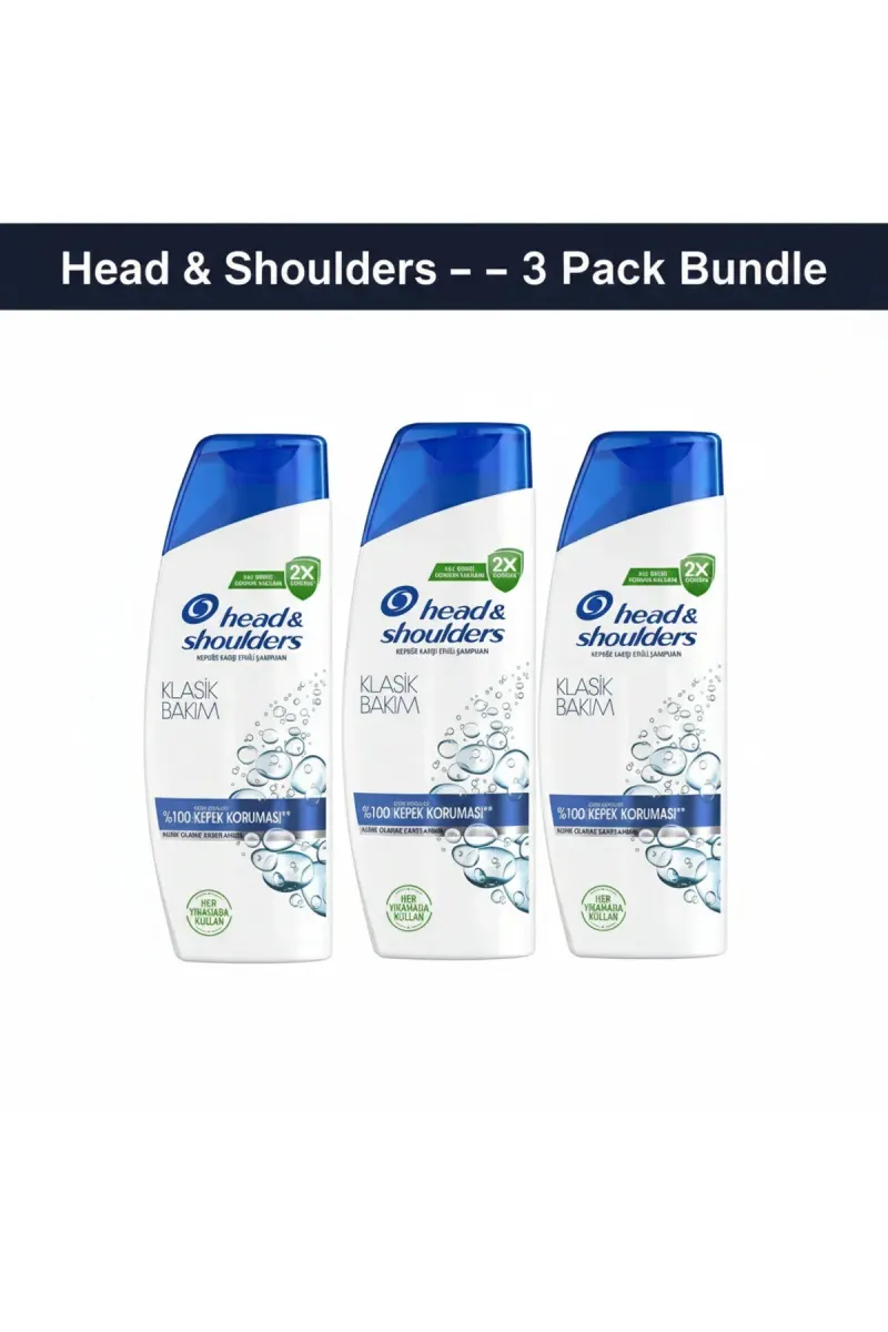 Head & Shoulders Classic Care Shampoo 3 x 330 ml