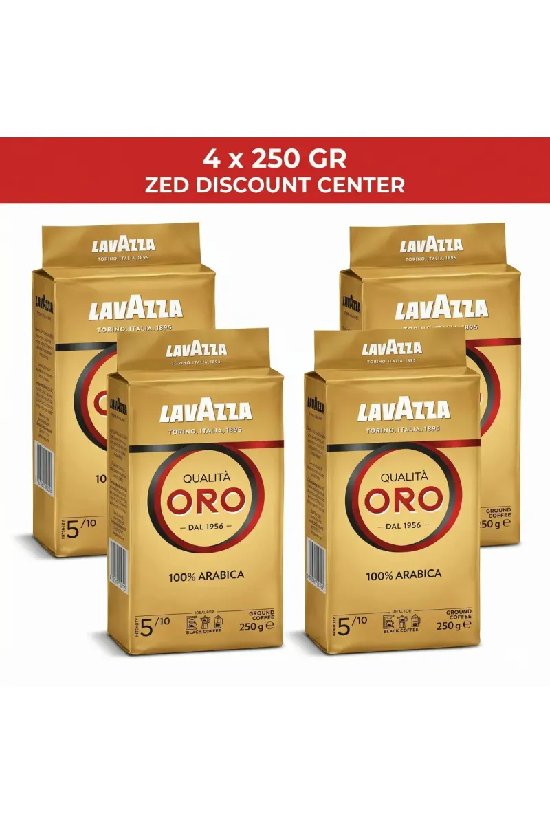 Qualità Oro 100% Arabica Ground Coffee 250g x4 pack (Medium Roast)